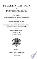 Bulletin des lois de la République franc̜aise