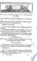 BULLETIN DES LOIS DE LA RÉPUBLIQUE.