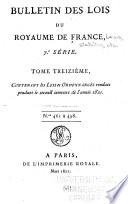 Bulletin des lois du royaume de France