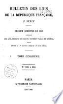 Bulletin des lois. Partie principale