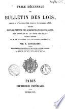 Bulletin des lois. Partie principale