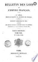 Bulletin des lois. Partie principale