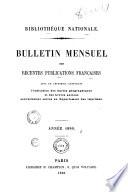 Bulletin des récentes publications françaises