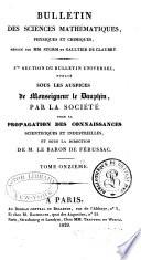 Bulletin des sciences mathématiques, astronomiques, physiques et chimiques