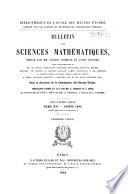 Bulletin des sciences mathématiques