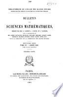 Bulletin des sciences mathématiques
