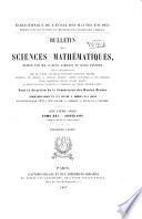 Bulletin des sciences mathématiques