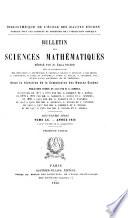 Bulletin des sciences mathématiques