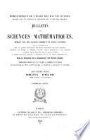 Bulletin des sciences mathématiques