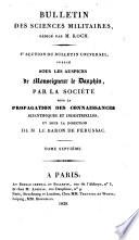 Bulletin des sciences militaires