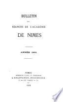 Bulletin des séances de l'Académie de Nîmes
