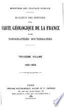 Bulletin des Services de la carte géologique de la France et des topographies souterraines