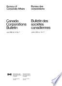 Bulletin Des Sociétés Canadiennes