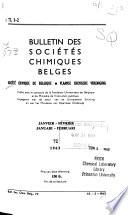 Bulletin des sociétés chimiques belges