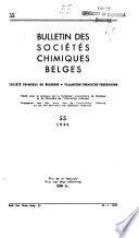 Bulletin Des Sociétés Chimiques Belges
