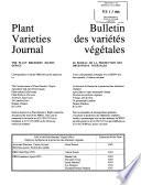 Bulletin Des Variétés Végétales
