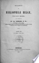 Bulletin du bibliophile belge