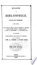 Bulletin du bibliophile et du bibliothécaire et de la Société des amis de la Bibliothèque nationale et des grandes bibliothèques de France