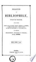 Bulletin du bibliophile et du bibliothécaire