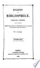 Bulletin du bibliophile et du bibliothécaire