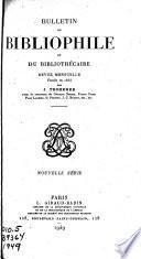 Bulletin du bibliophile et du bibliothécaire