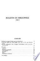 Bulletin du bibliophile