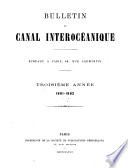 Bulletin du canal interocéanique