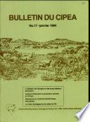 Bulletin du CIPEA No. 17
