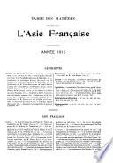 Bulletin du Comité de l'Asie française