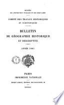 Bulletin du comité des travaux historiques et scientifiques