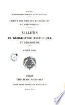Bulletin du comité des travaux historiques et scientifiques