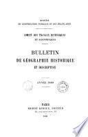 Bulletin du comité des travaux historiques et scientifiques