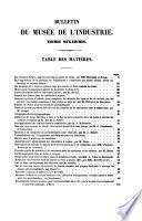 Bulletin du Musée de l'industrie