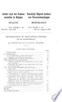 Bulletin du Musée royal d'histoire naturelle de Belgique