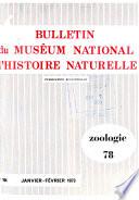 Bulletin du Muséum national d'histoire naturelle