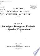 Bulletin du Muséum national d'histoire naturelle