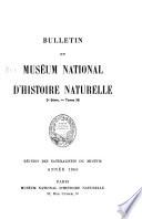 Bulletin du Muséum national d'histoire naturelle