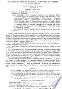 Bulletin du Muséum national d'histoire naturelle