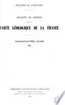 Bulletin du Service de la carte géologique de la France
