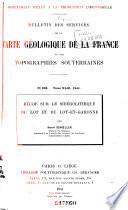 Bulletin du Service de la carte géologique de la France