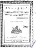 Bulletin du Tribunal Révolutionnaire