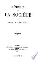 Bulletin et mémoires de la Société des Antiquaires de l'Ouest