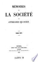 Bulletin et mémoires de la Société des Antiquaires de l'Ouest
