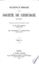 Bulletin et mémoires de la Société Nationale de Chirurgie