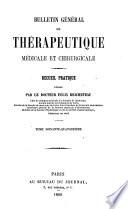 Bulletin général de thérapeutique