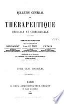 Bulletin général de thérapeutique