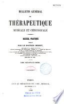 Bulletin général de thérapeutique
