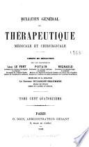 Bulletin général de thérapeutique