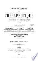 Bulletin général de thérapeutique