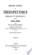 Bulletin général de thérapeutique médicale et chirurgicale